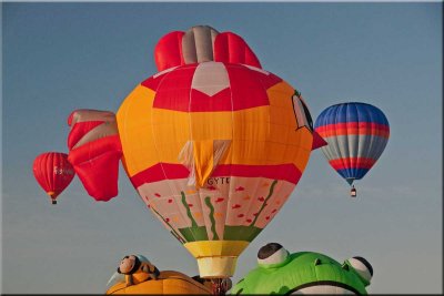 Frog Balloon Watching Liftoff