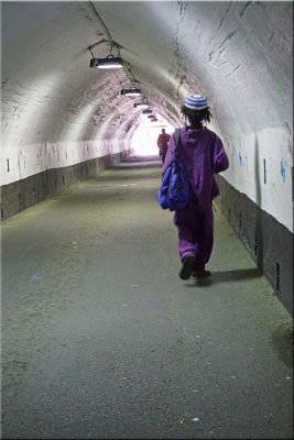 Walking Through The Fort George Tunnel