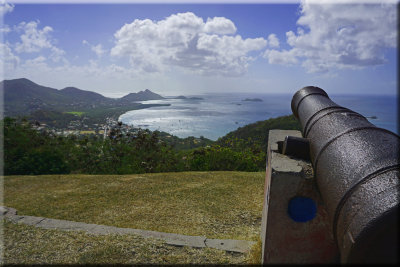 Cannon Emplacement, Top Hill, Cariacou