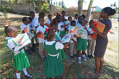 School Kids Under The Language Tree