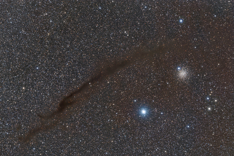 NGC 4372 and Dark Lane Doodad (3614x2422 pixels)