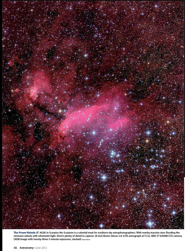 IC 4628 GUM 56 The Prawn Nebula