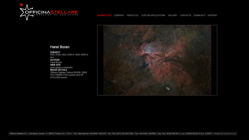 Officina Stellare Shining Star Recognition