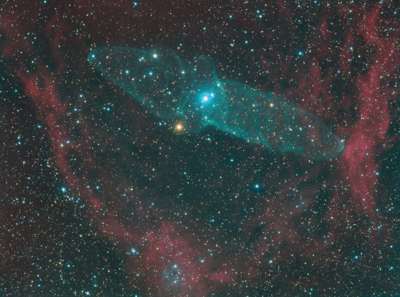 Ou4 (and SH2 129): A Giant Squid Nebula and a Flying Bat