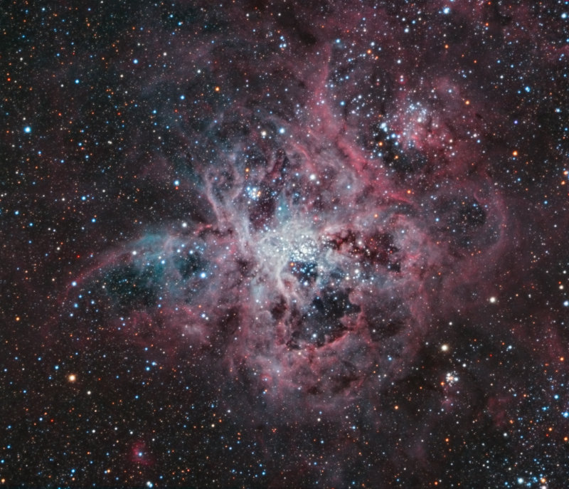 NGC 2070 - The Cosmic Web of the Tarantula Nebula  (size: 39.95x10.25)