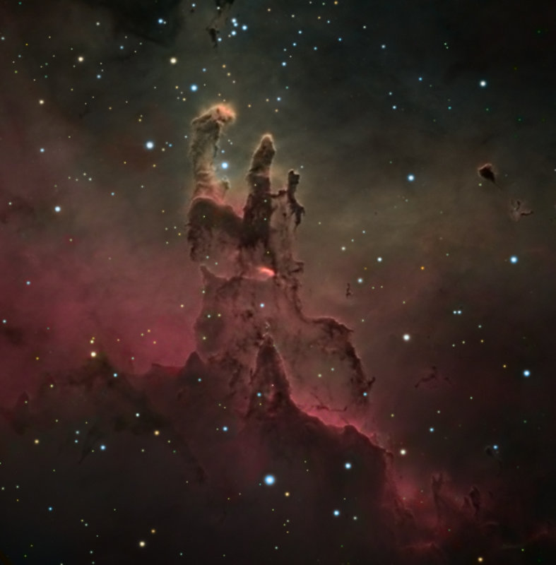 M16, The Pillars of Creation - Tribute to the Hubble Space Telescope