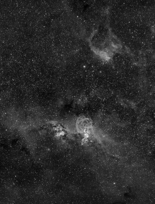 NGC 3576 160 min Ha OS Veloce RH 200 with STL11K