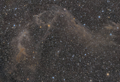 Jacob's Ladder - IC4633, IC4635 and IFN in Apus (also Sarah's Nebula)