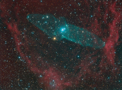 Ou4 (and SH2 129): A Giant Squid Nebula and a Flying Bat
