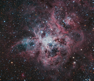NGC 2070 - The Cosmic Web of the Tarantula Nebula  (size: 39.95'x10.25')