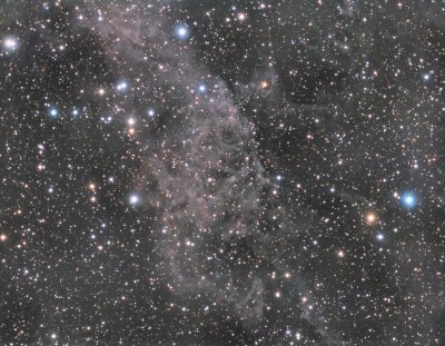 LBN 406 The Laughing Skull Nebula - and PGC 58928 - in Draco