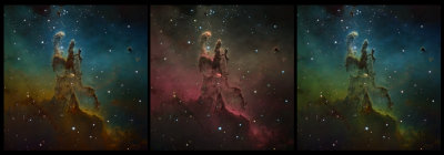 M16, A Closeup Study of The Pillars of Creation - Tribute to the Hubble Space Telescope