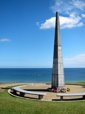 Monument near The American National Cemetery- Normandy
