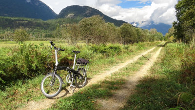 Slocan Valley Rail Trail south of Slocan, British Columbia