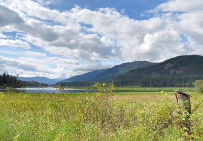 Slocan Valley Rail Trail south of Slocan, British Columbia