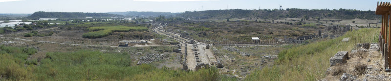 Perge Acropolis area shots October 2016 9527 panorama.jpg