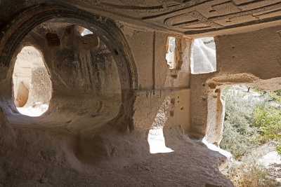 Cappadocia Sunset Valley walk Church with fine ceiling Sunset Valley walk september 2014 0622.jpg