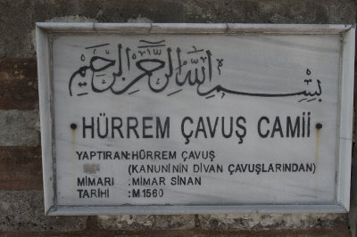 Hürrem Çavuş Camii by Sinan