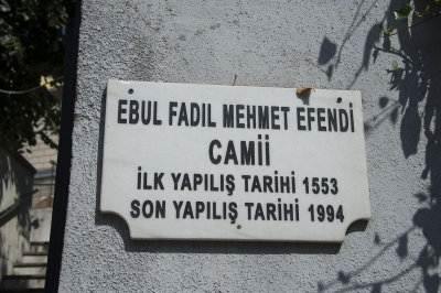 Istanbul Ebul Fadil Mehmet Efendi mosque 2015 8986.jpg