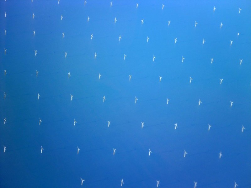 Wind turbines in the English Channel