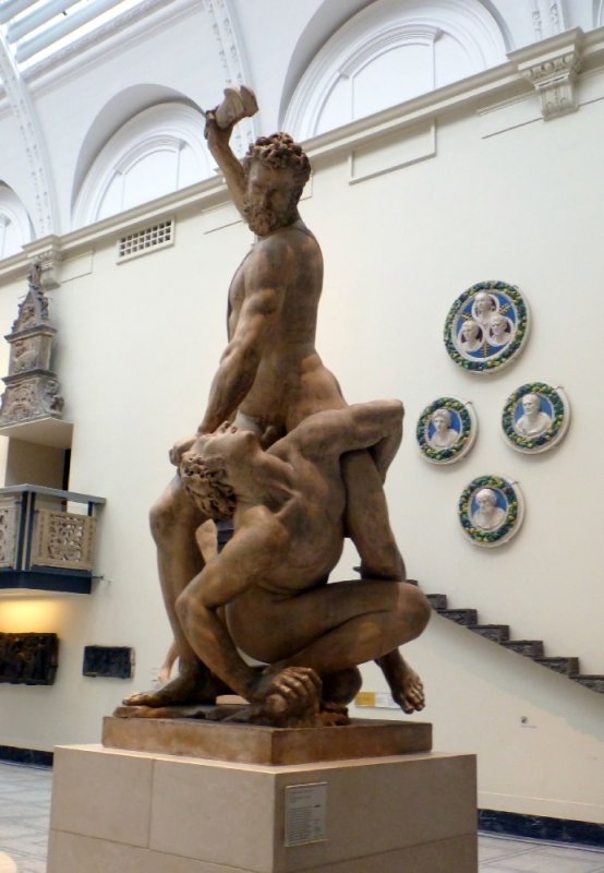 <a href=http://en.wikipedia.org/wiki/Samson_Slaying_a_Philistine >Samson Slaying a Philistine</a> - about 1562