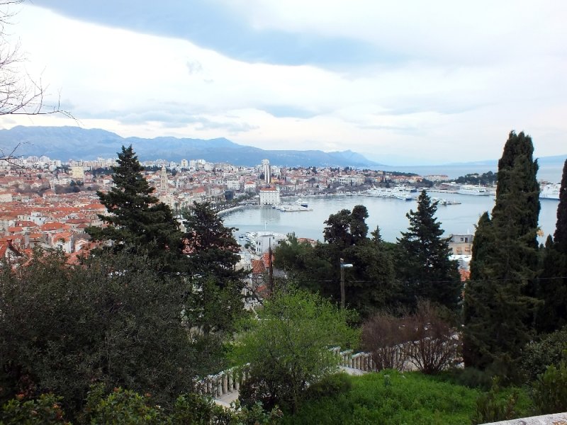 Hiking up Marjan Hill for views into the city