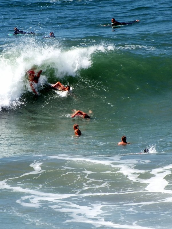 Swimming back from the end of the Pier