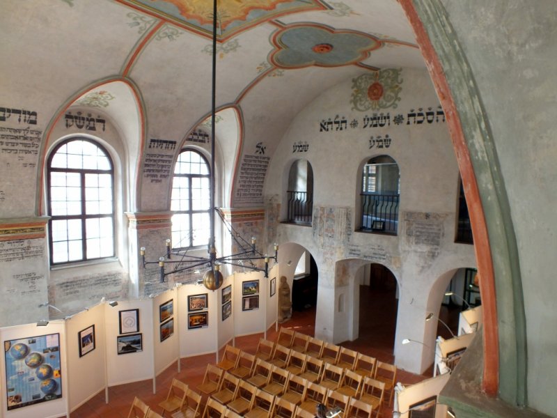 The <a href=http://en.wikipedia.org/wiki/Jewish_Quarter_of_Trebic>Jewish Synagogue</a> in the town of Trebic