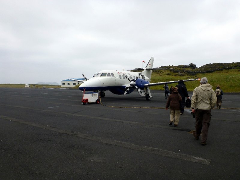 Our flight back to the mainland