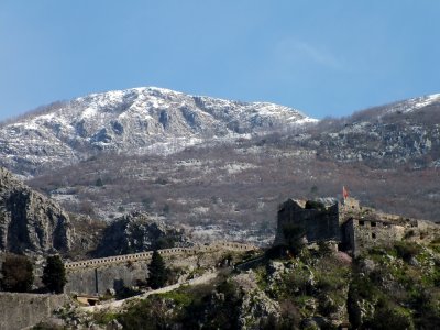 The fortress at the top of the wall