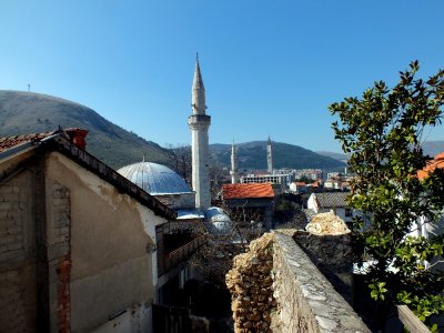 Minarets and church steeple