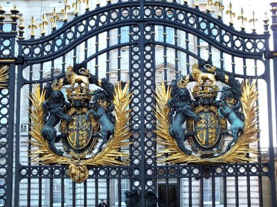 The gates of Buckingham Palace