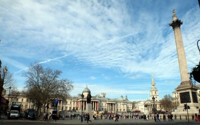 Trafalgar Square  and the National Gallery