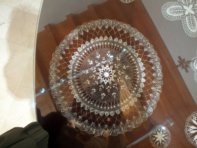 Agave lace made at a Bendictine convent in Hvar