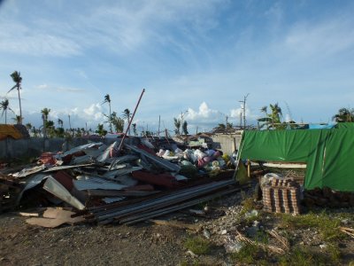 Devastation from Typhoon Haiyan