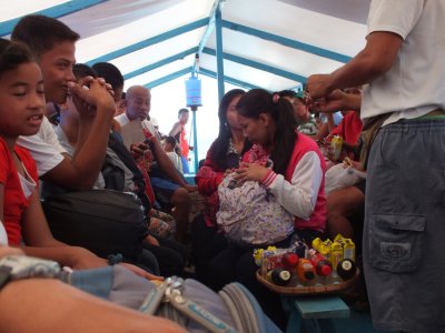 Our ferry boat from Leyte to Bohol.  The Philippines water version of the Guatemalan chicken bus.