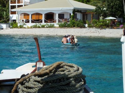 How you get to the banca boat from the resort