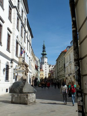 Street scene in Bratislava