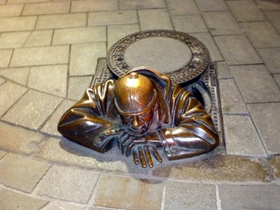 Man at Work Bronze sculptures in various places around Bratislava
