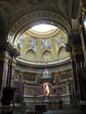 The interior of St. Stephen's Basilica