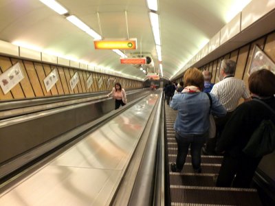 Going down in the Budapest Metro