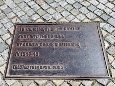 A Memorial to the thousands of Jews executed by Hungarian Nazis called the Arrow Cross Militiamen