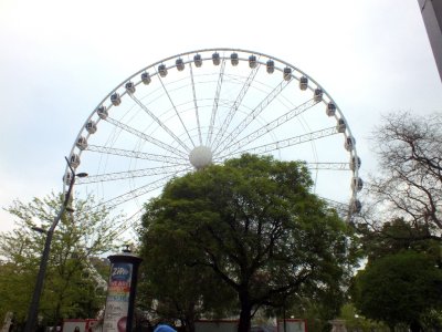 A giant ferris wheel in Pest