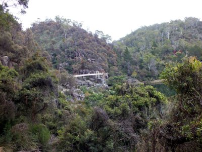 Cataract Gorge, cut right through the center of the city