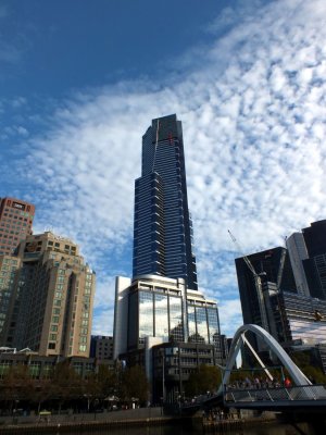 The Eureka Tower - a 960' skyscraper with an observation deck