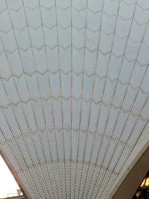 One of the 'sail' sections of the Opera House