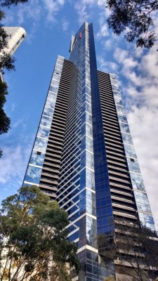 Reflections off a Melbourne skyscraper