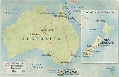 Australia and Tasmania