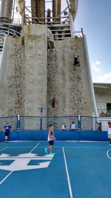 The climbing wall