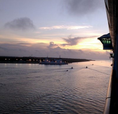 Sunrise back in Port Canaveral